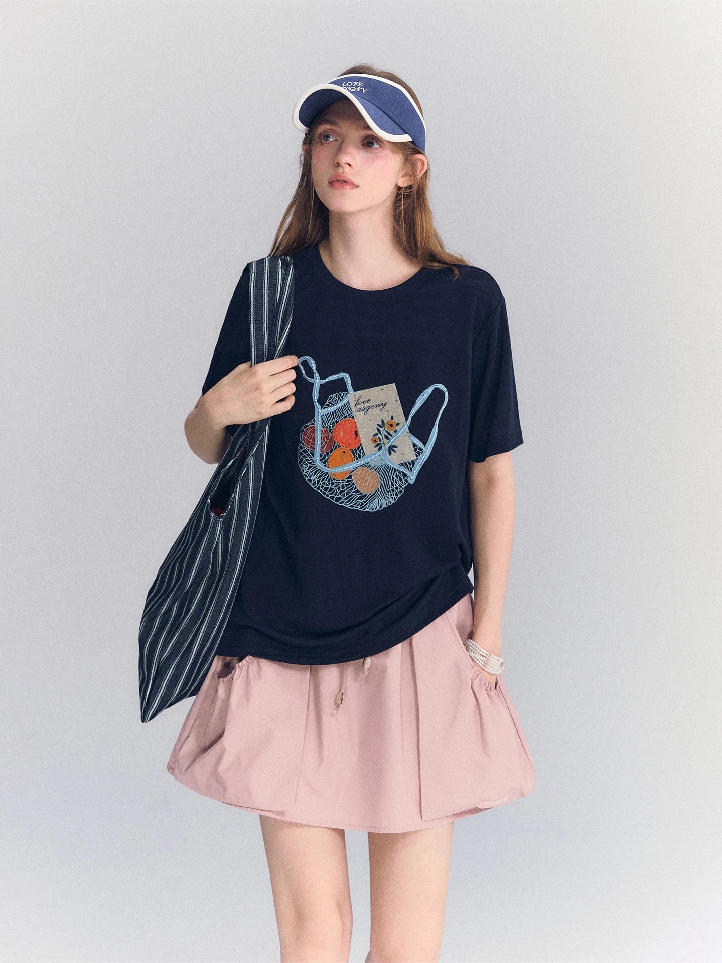 Drawstring A-Line Skirt
