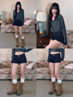 Star Stud Low-Rise Shorts
