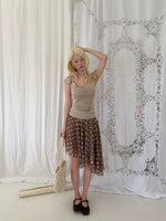 Rhinestone Ruffle Camisole Top