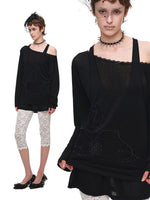 Lace Patch Layered Tee