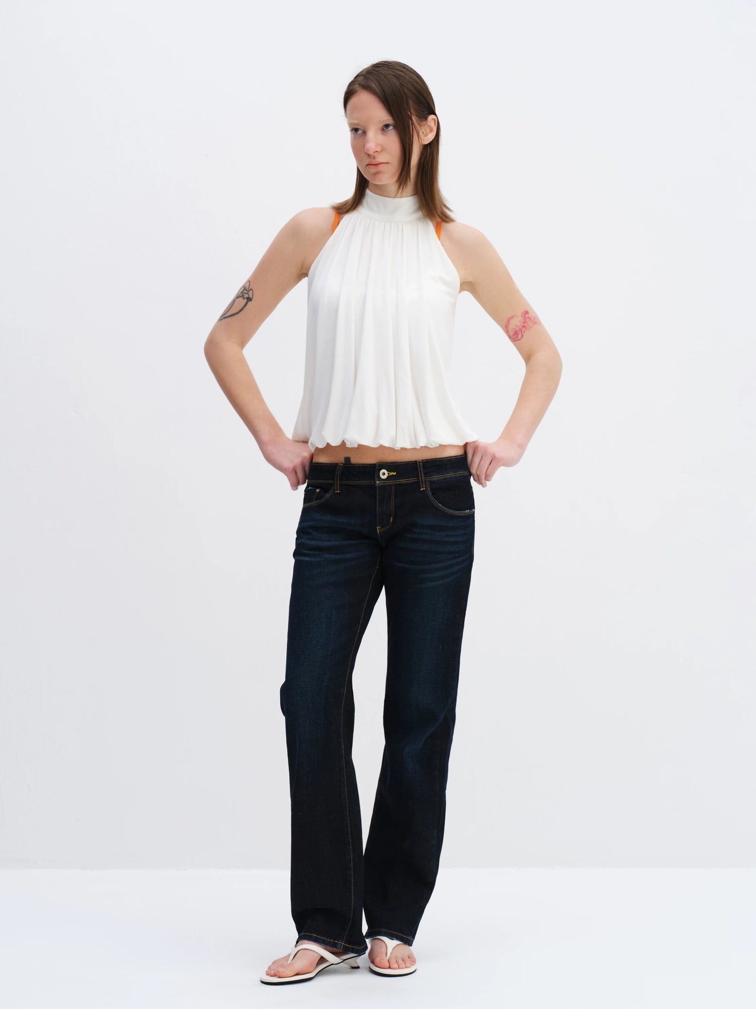 Sleeveless Halter Tank Top
