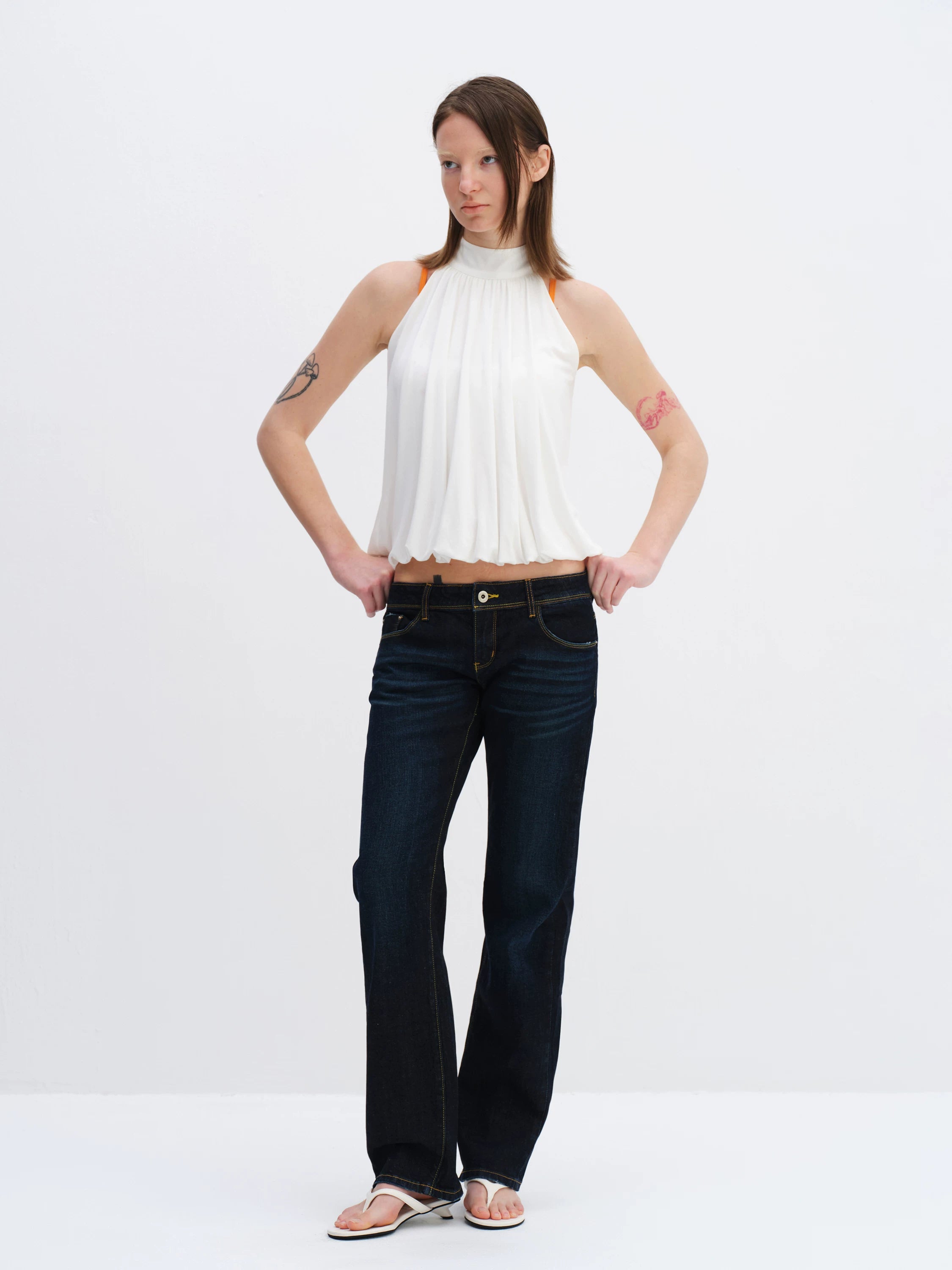 Sleeveless Halter Tank Top