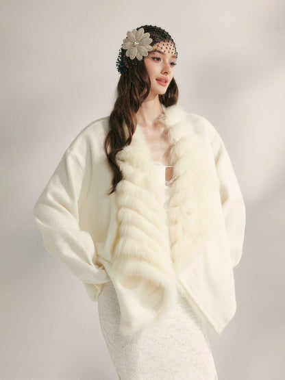 Fox Fur Collar Fur Jacket