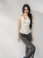 Lace Polka Halter Set