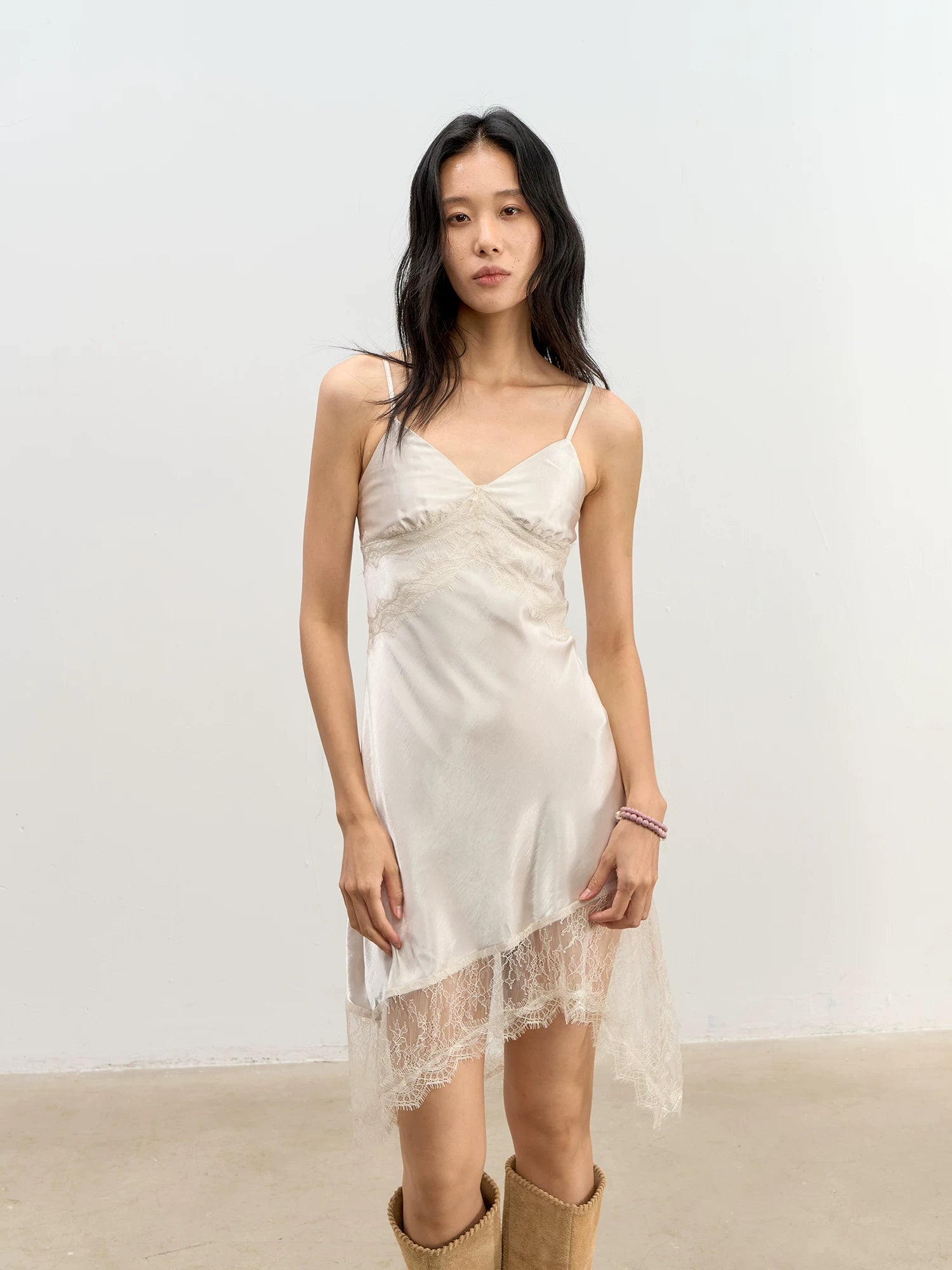 Lace Trim Slip Dress