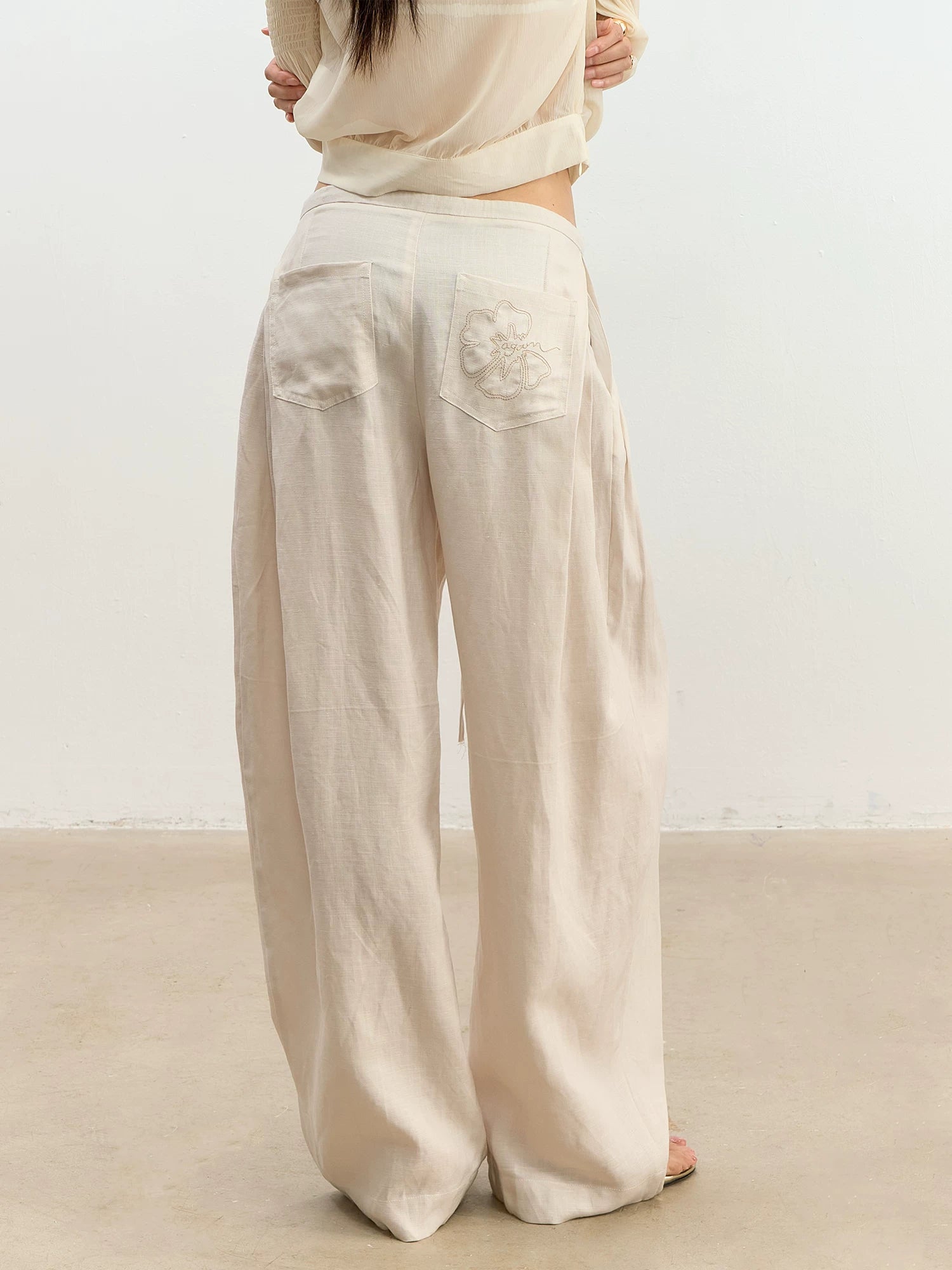 Linen Wide Leg Pants