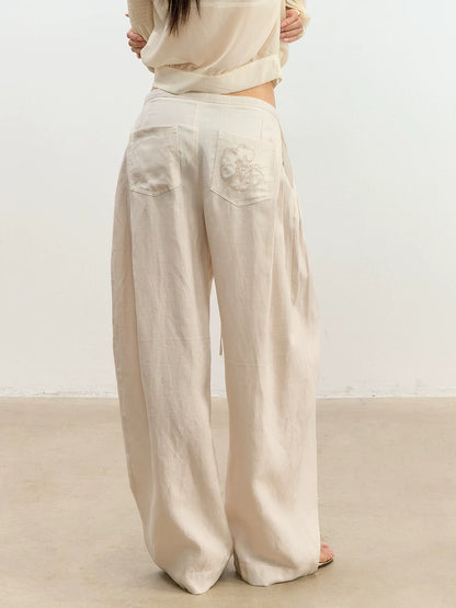 Linen Wide Leg Pants