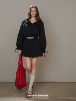 “Reading Time” Cotton Trench & Skirt Set