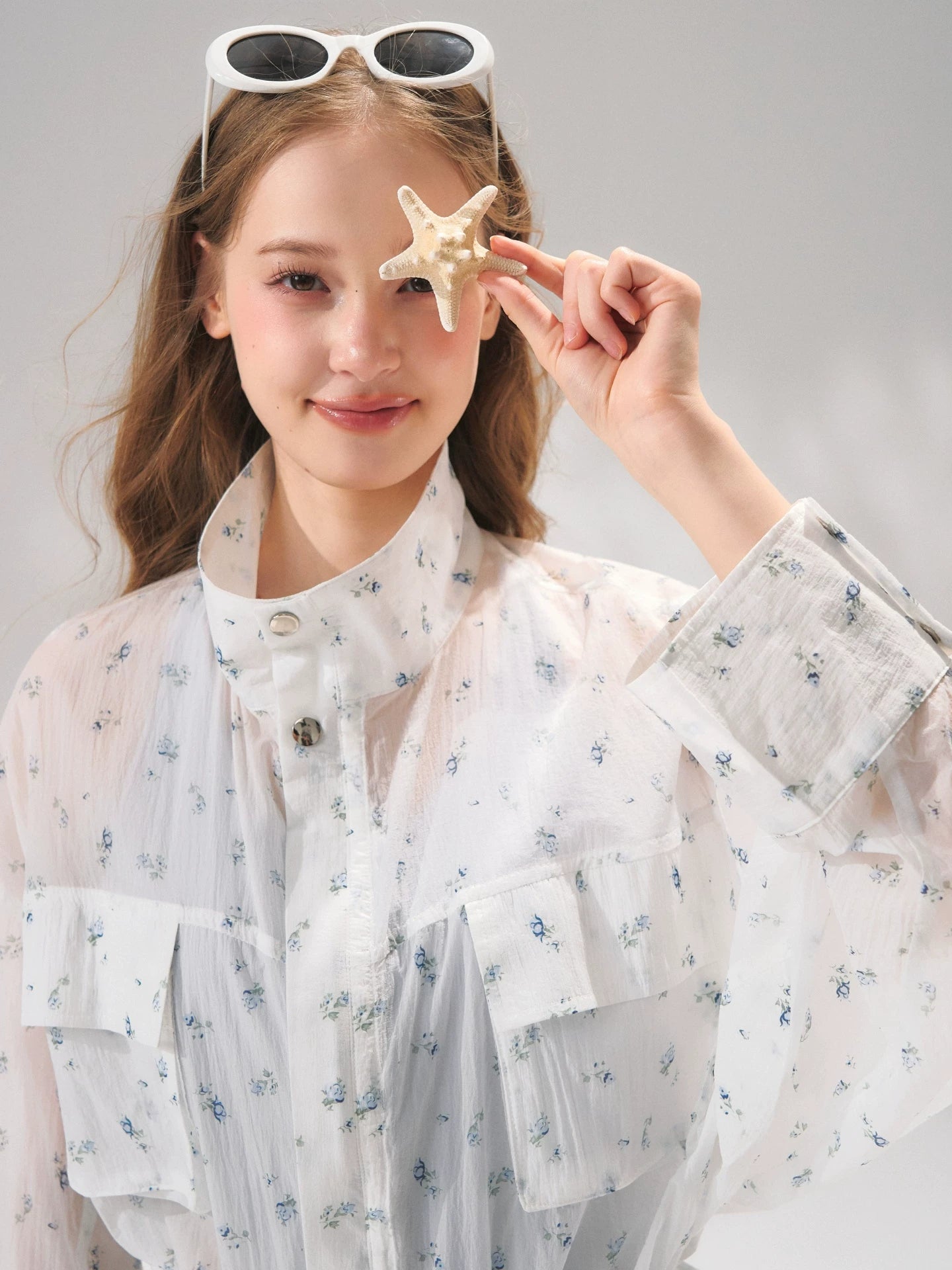 Floral Batwing Cover-up