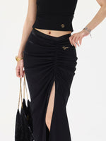 Romantic Ruched Fishtail Skirt