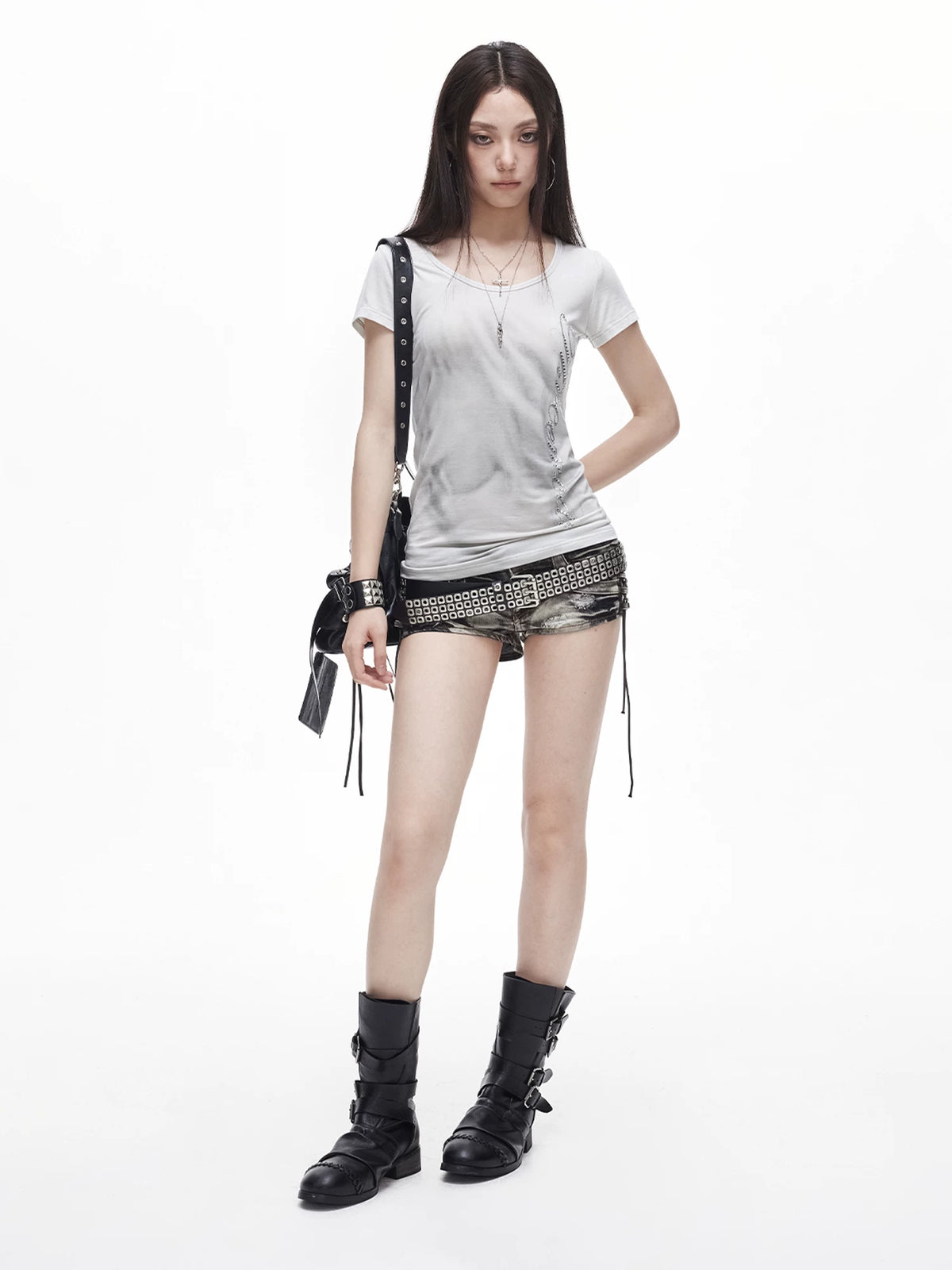 Gradient Rhinestone Tee