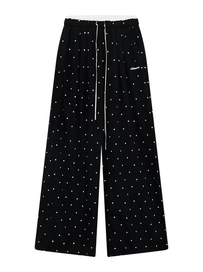 Polka Dot Wide Leg Pants