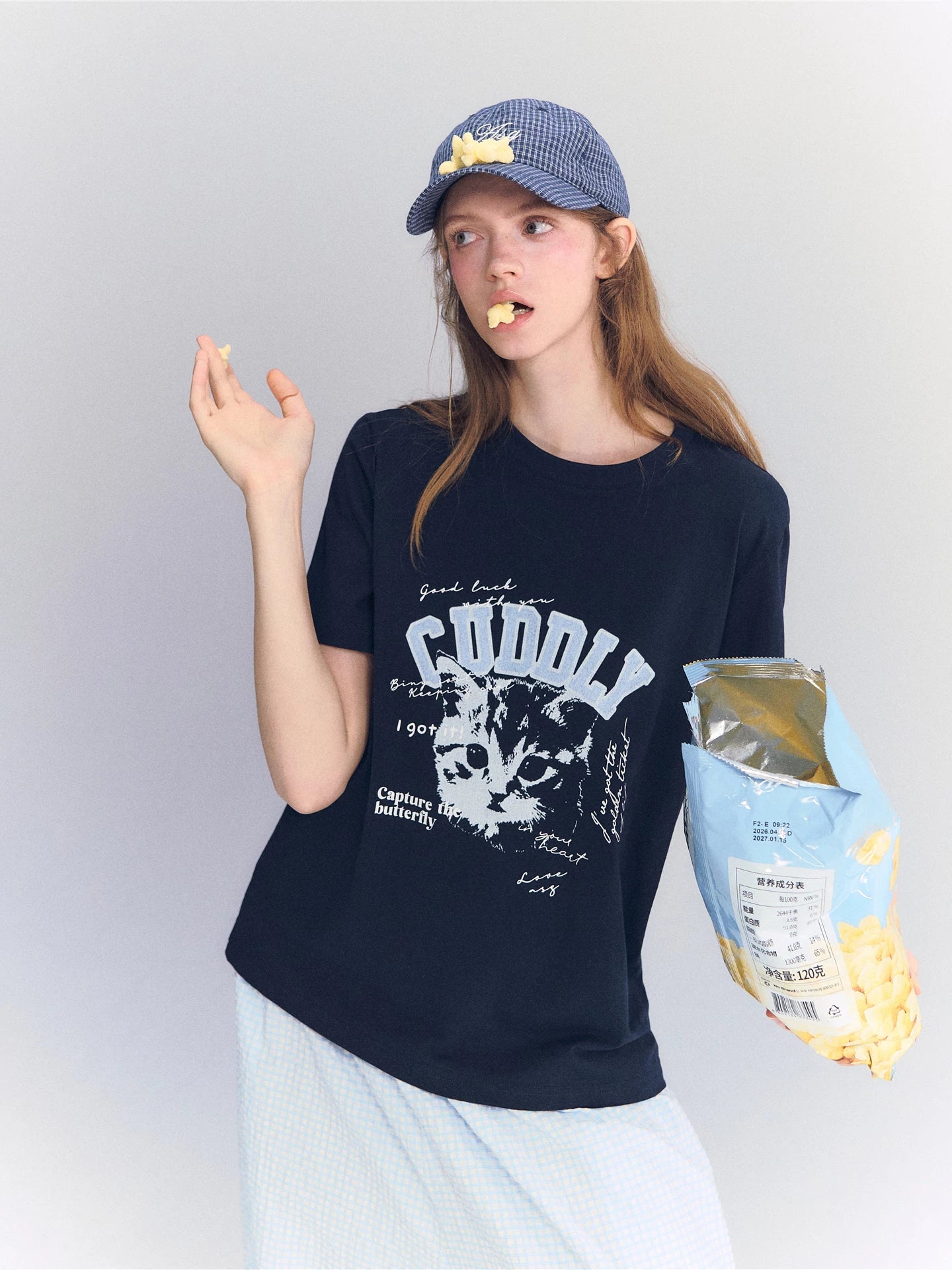 Cat Print T-Shirt