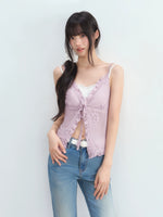 Purple Lace Layered Top Set