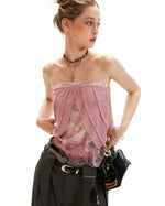 Floral Lace Cami Bustier Top