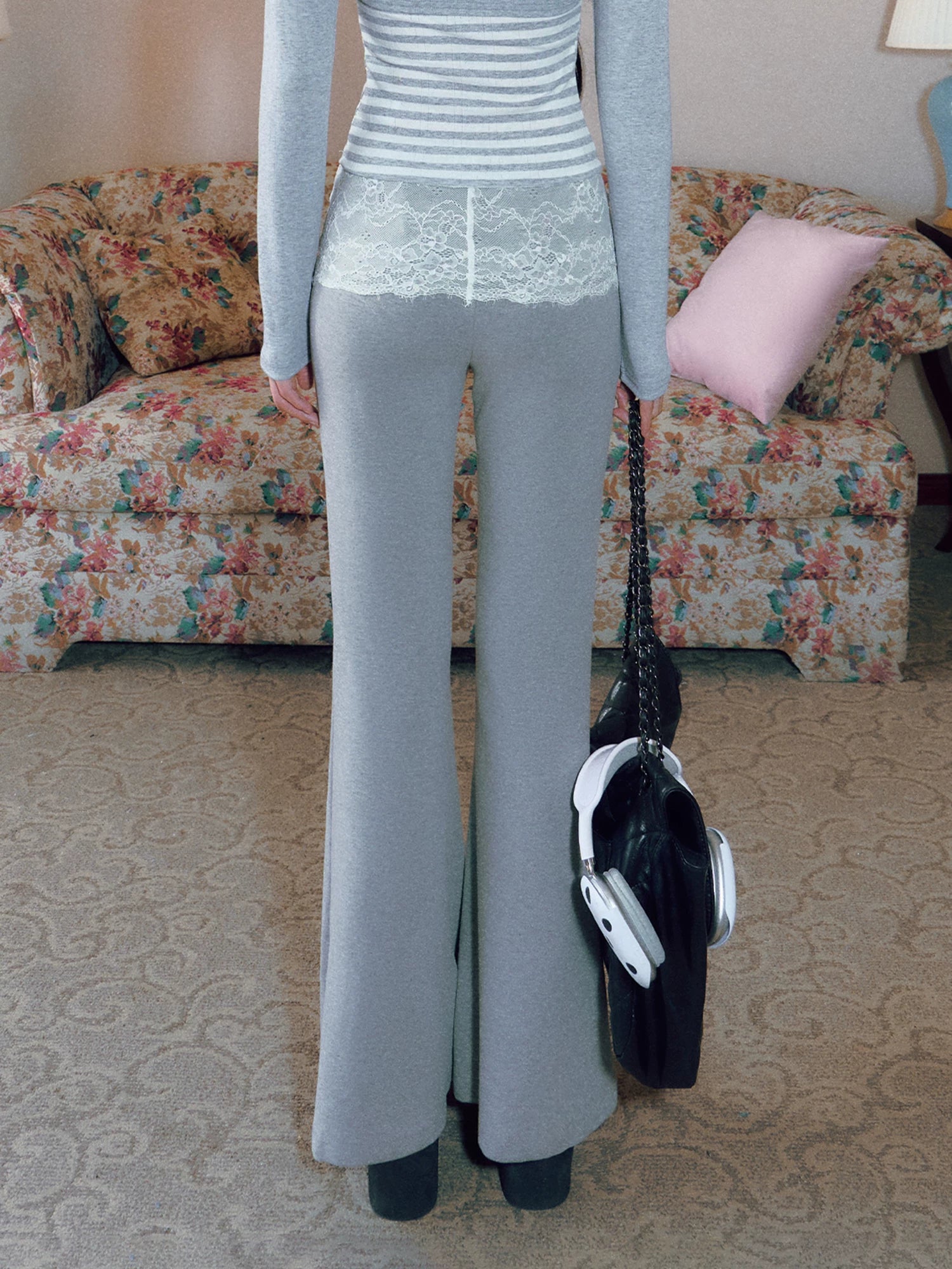 Lace Flare Pants