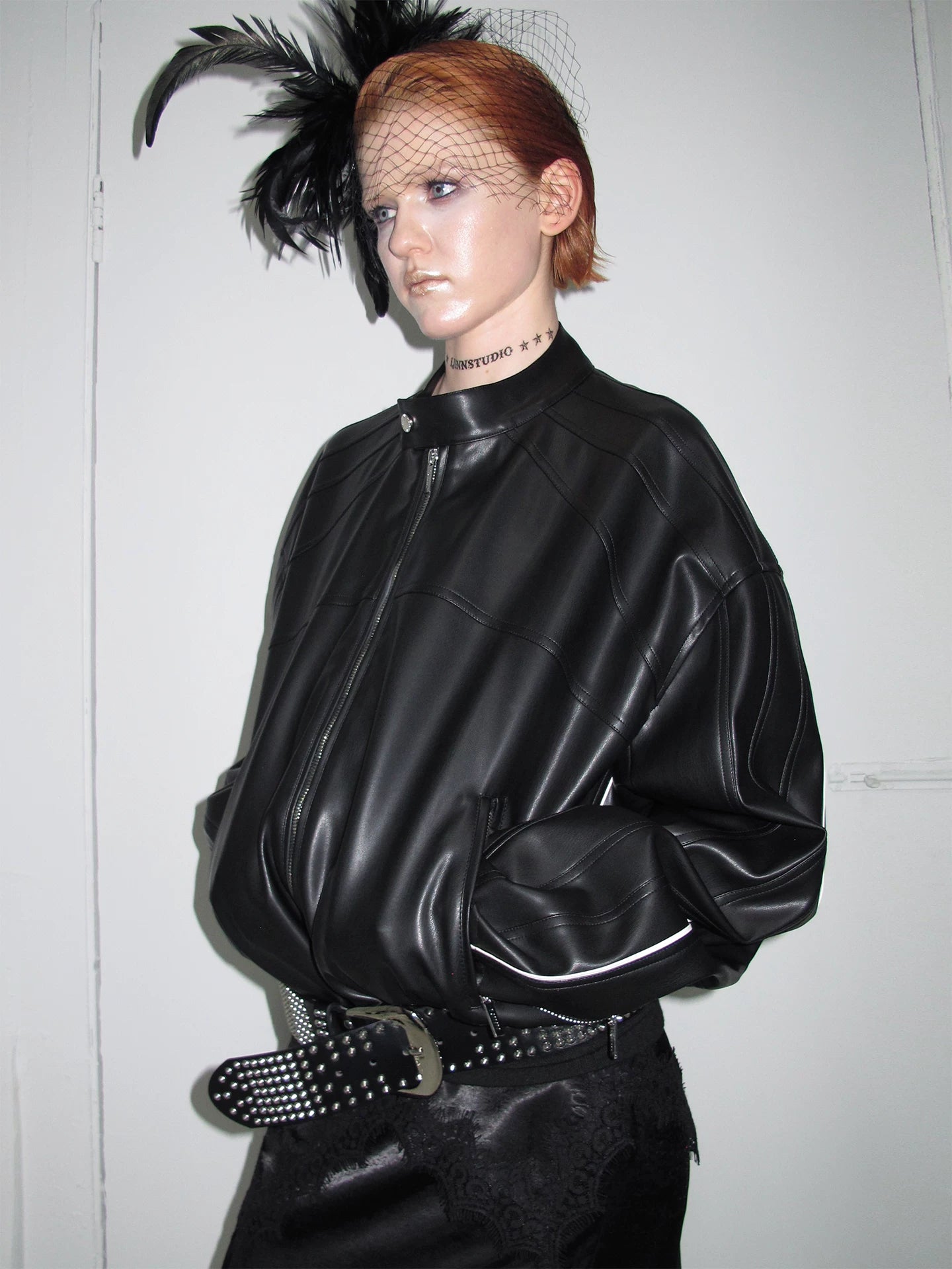 Oversized PU Moto Jacket