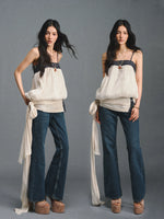 Shimmer Tweed Bubble Cami Top