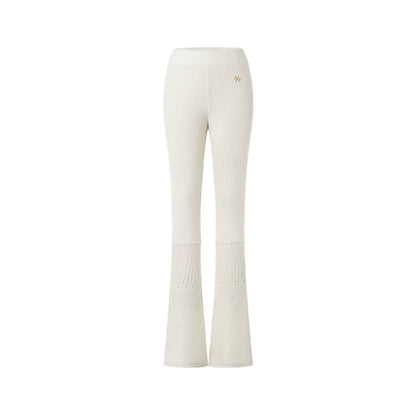 Polar Ribbed Wool Knit Pants