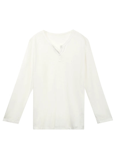 White Henley Cover Up