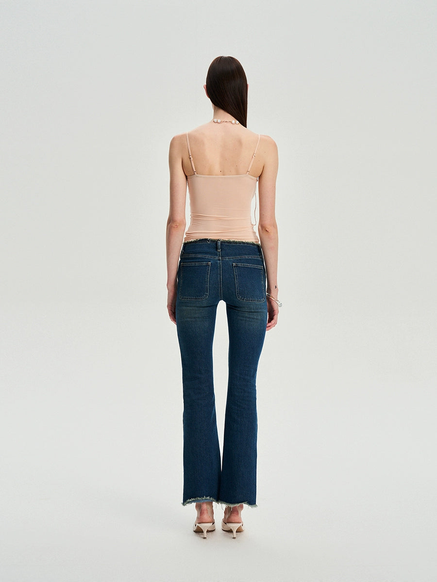 Drawstring Ruched Slim Cami