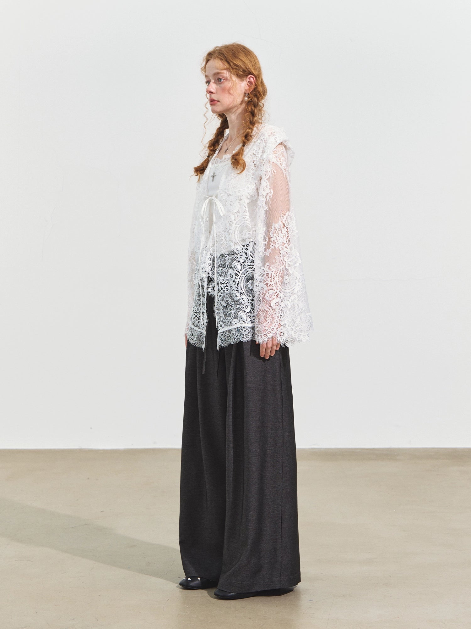 White Lace Patchwork Blouse