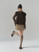 Stand-Collar Faux-Layered Jacket
