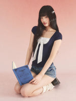 Bow Polka Dot Top
