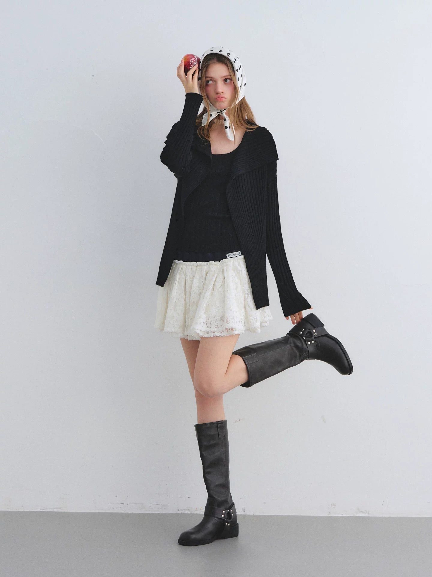Lace Patchwork Mini Skirt
