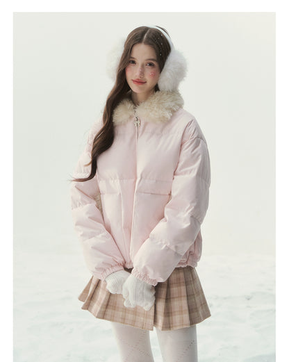 Reversible Fair Isle Down Jacket