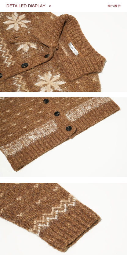 Fair Isle Knit Cardigan