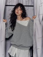 Detachable Collar Sweatshirt Set