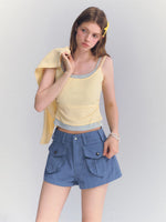Blue Cargo Shorts