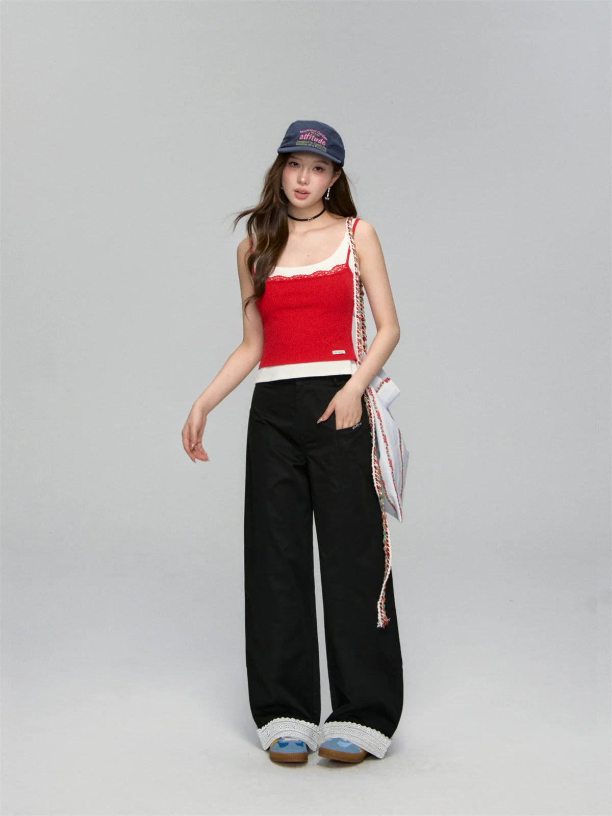 Lace-Trim Layered Camisole