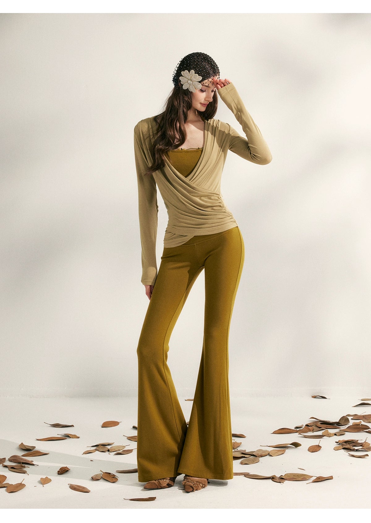 Lazy Weekend Beaded Tank Top &amp; Yoga Pants Set