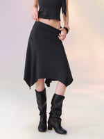 Draped Tie Top Skirt Set