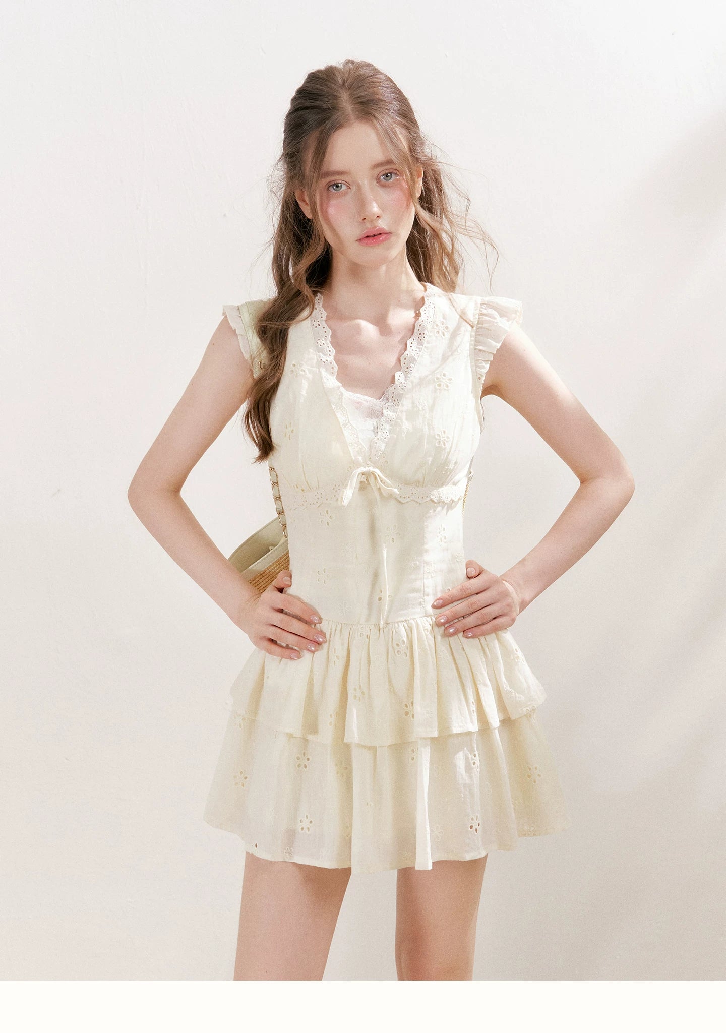 Vasilisa Embroidered Tiered Dress