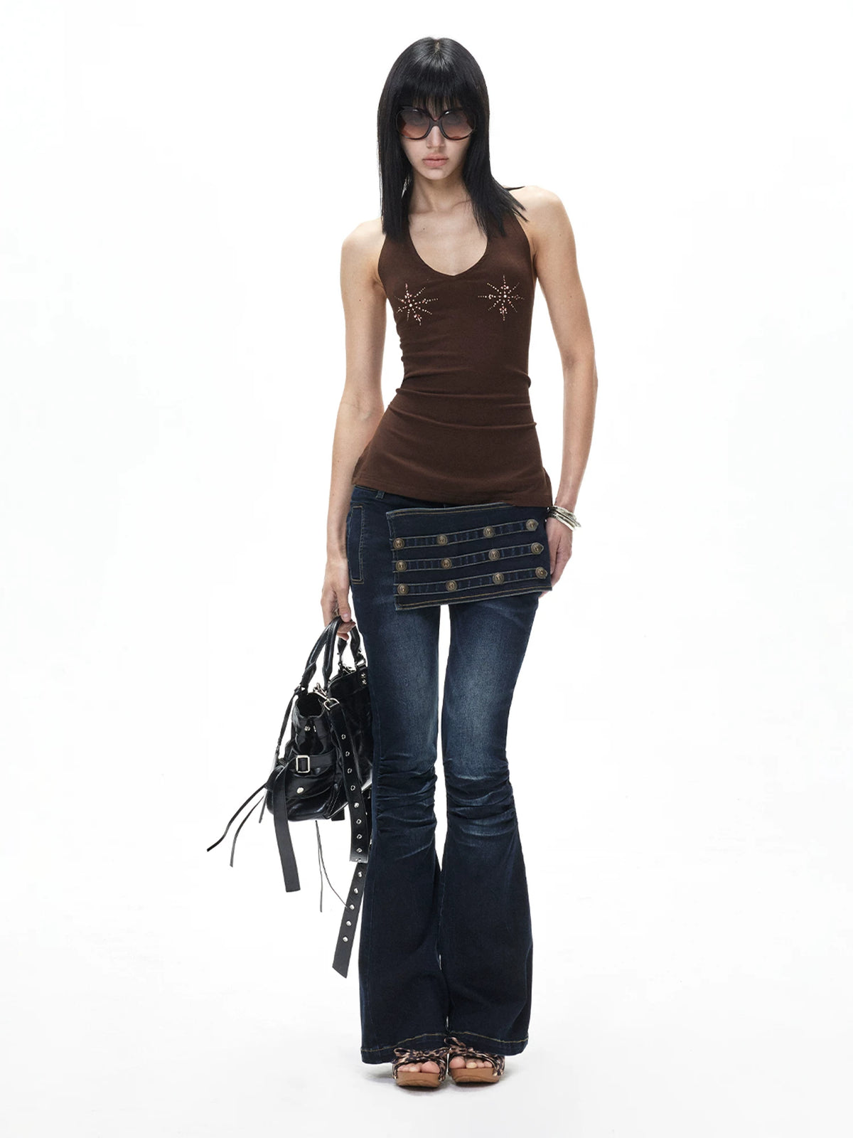 Low Rise Flare Jeans