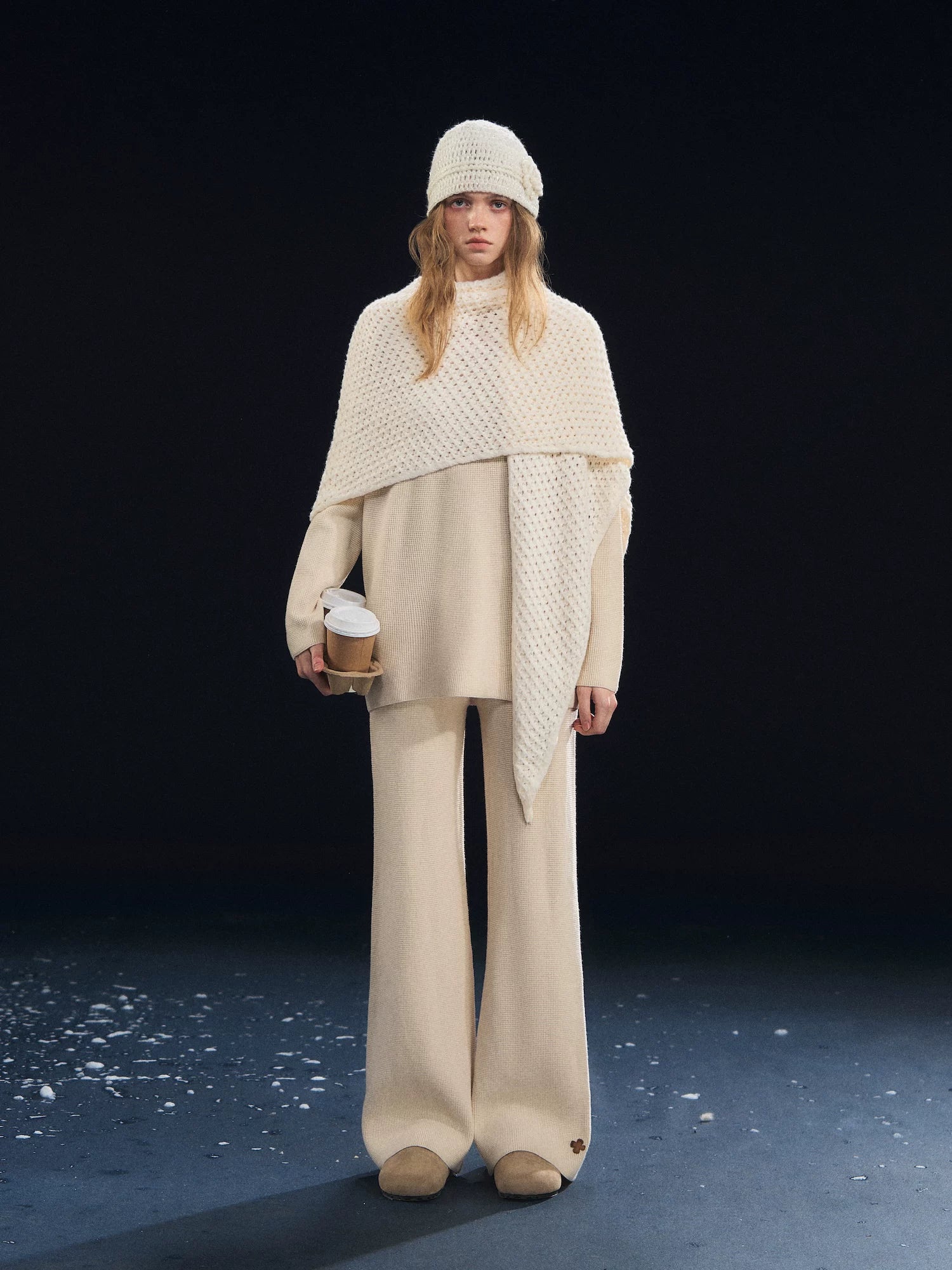 Waffle-Knit Lounge Set