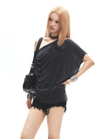 Off Shoulder Ruched Tee