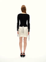 Black Coffee Reversible Tie Sweater