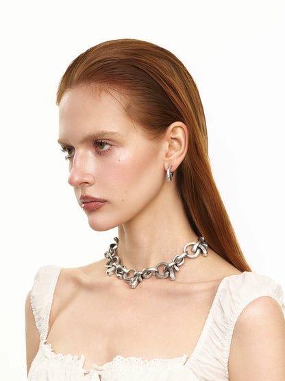 Vintage Bow Choker Necklace