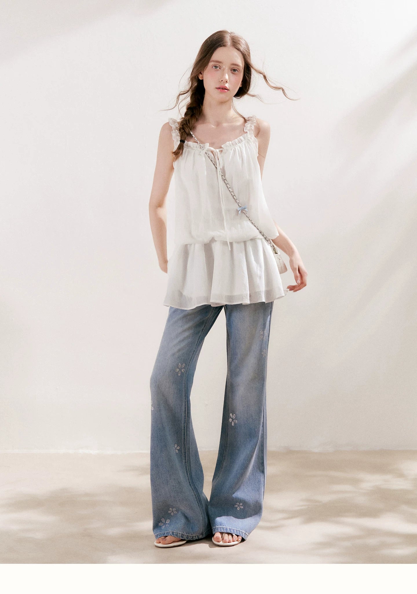 Ruffled Camisole Dress