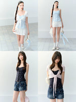 Ruched Cami & Cardigan Set