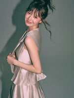 Sailor Collar Sleeveless Top & Pleated Skort Set