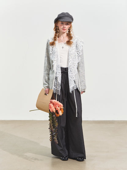 White Lace Patchwork Blouse