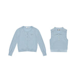 Butterfly Knot Soft Wool Sweater & Vest Set
