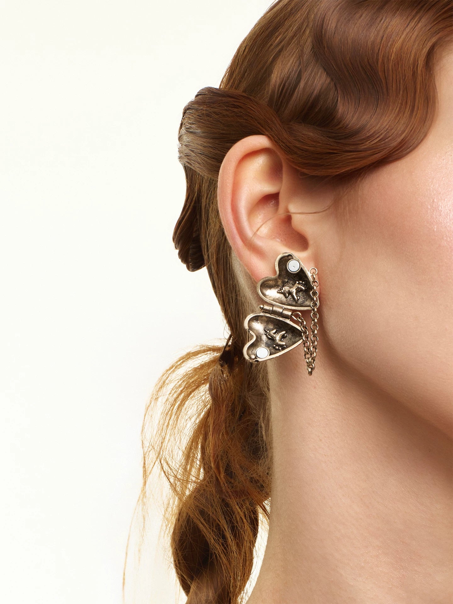 Heart &amp; Pony Tassel Earrings