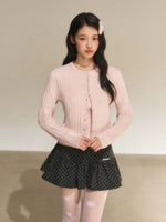 Cable Knit Cropped Cardigan