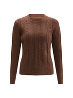 Vintage Cable Knit Pullover Sweater